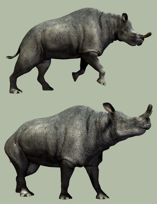 Brontotherium | 3D Models for Daz Studio and Poser