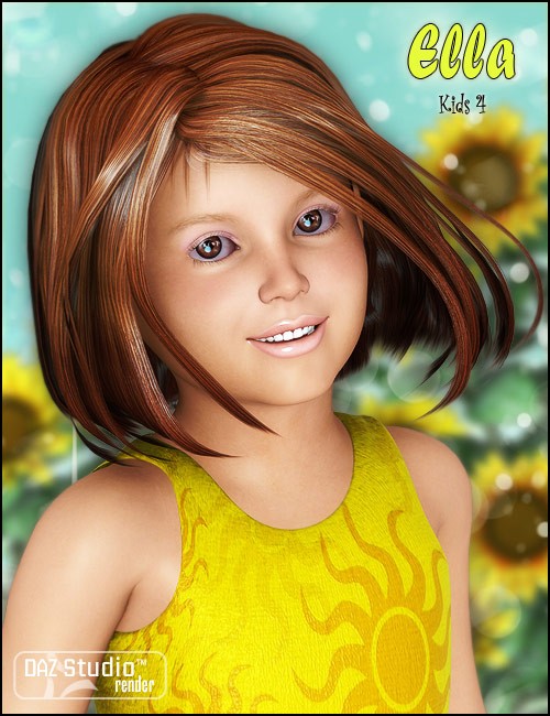 Ella for The Kids 4 - Children for Daz Studio and Poser