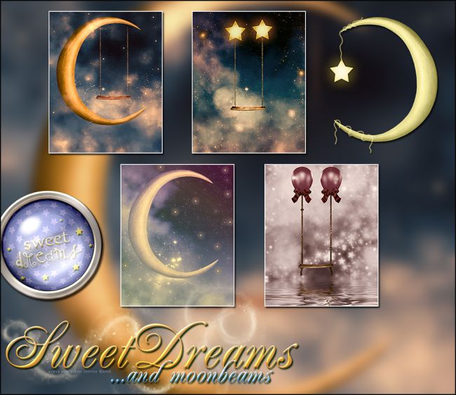 Sweet Dreams & Moonbeams 3D Models for Poser and Daz Studio