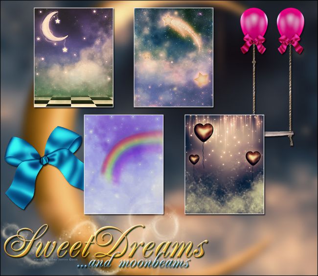 Sweet Dreams & Moonbeams 3D Models for Poser and Daz Studio