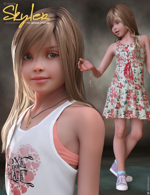 Skyler For Genesis 2 Female S Bundle 3D Models For Poser And Daz Studio