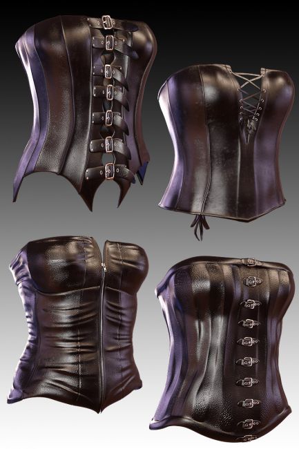 Корсет лакированный Devil & Angel, чёрный, L DA_7074 corset L - Devil & Angel - Эротические корсеты и бюстье - Купить