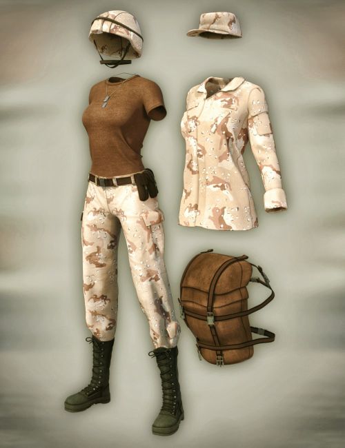 Army Uniform Textures D Models For Daz Studio And Poser