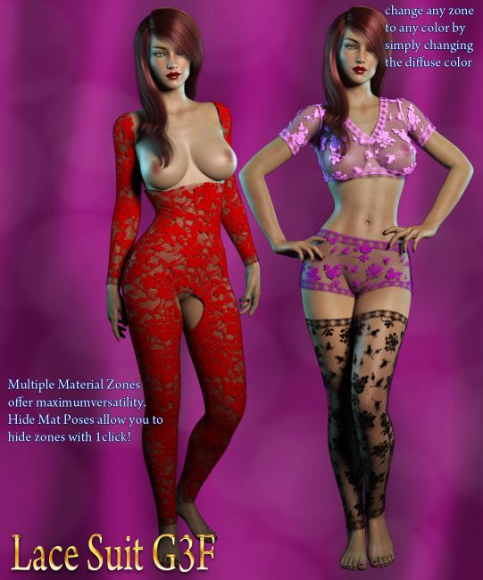 Lace Suit Figure Assets Kaleya Letmejerk 1