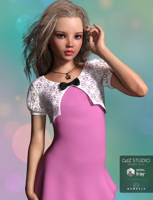 P3D Brita For Tween Julie 7 3D Models For Poser And Daz Studio