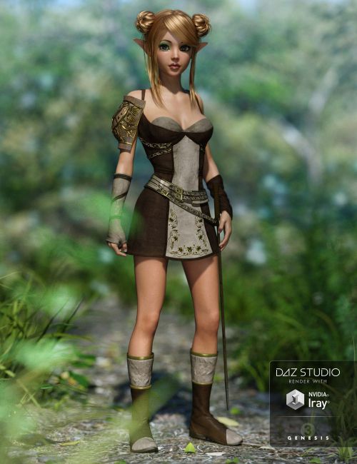 Princess Aaliyah Outfit Textures D Models For Daz Studio And Poser