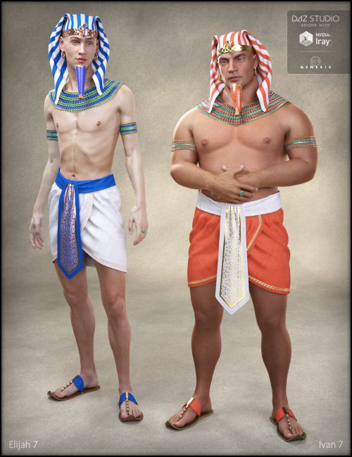 Egyptian Outfit For Genesis Male S D Models For Daz Studio And Poser