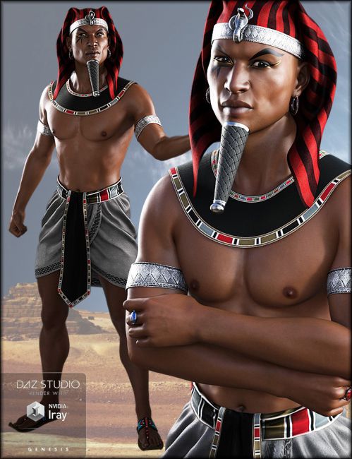 Egyptian Outfit Textures 3D Models For Daz Studio And Poser