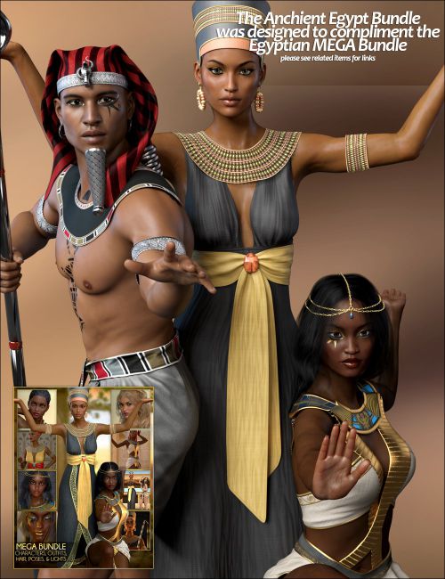 Ancient Egypt Bundle Character Outfit Expansion And Poses D