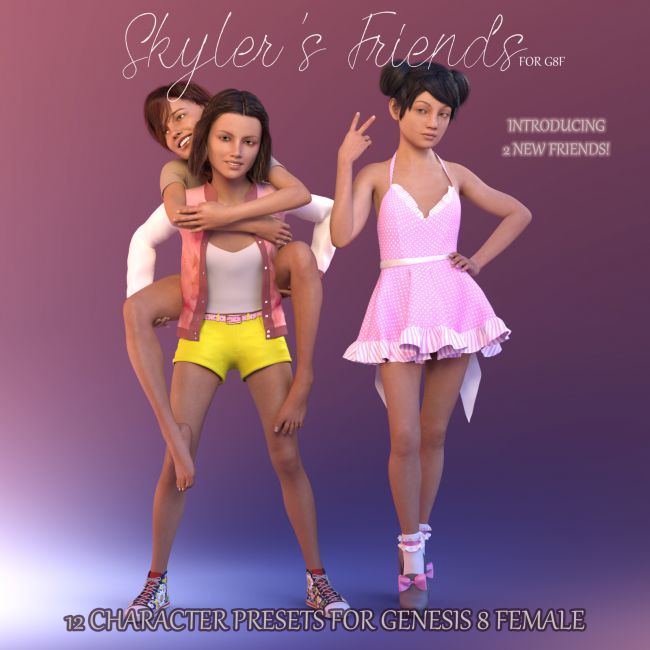 Skylers Friends For G8F 3D Models F