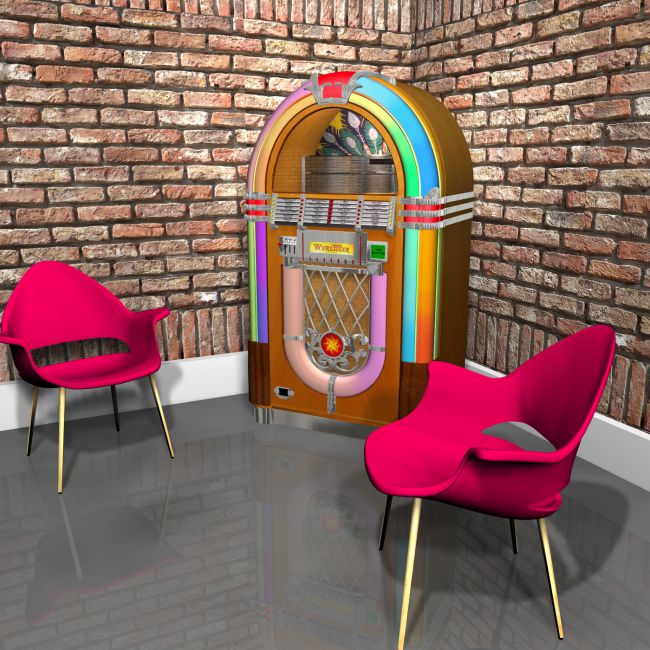 Wurlitzer Jukebox For Vue D Models For Daz Studio And Poser