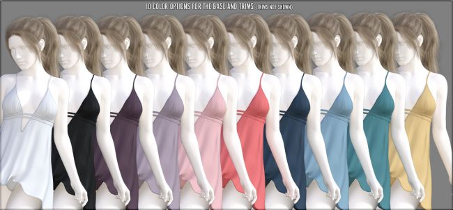 Faxhion Draping Babydoll Lingerie D Models For Daz Studio And Poser