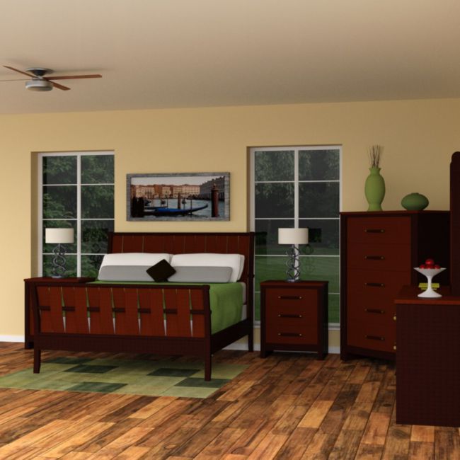Upscale Bedroom For Daz Studio Architecture For Poser And Daz