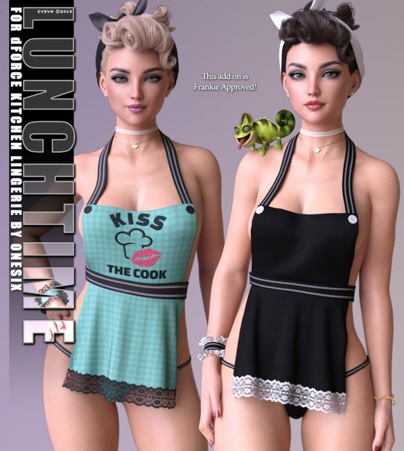 Lunchtime For Dforce Kitchen Lingerie G F Clothing For Poser And Daz