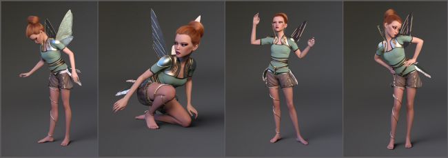 Z Magic Fairy Poses And Expressions For Rynne D Models For Daz