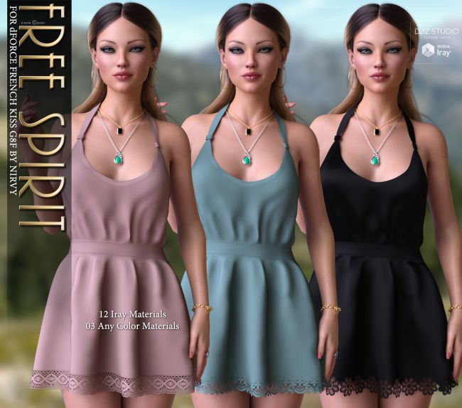 Free Spirit For Dforce French Kiss G F D Models For Daz Studio And Poser