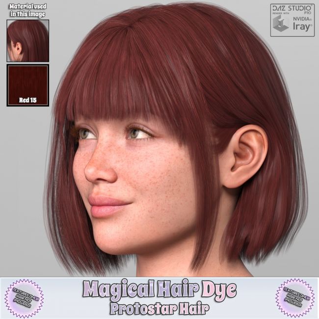 Mhd Protostar Hair Textures D Models For Daz Studio And Poser