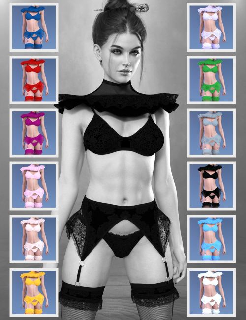 X Fashion Maitresse Lingerie For Genesis 9 3d Models For Daz Studio