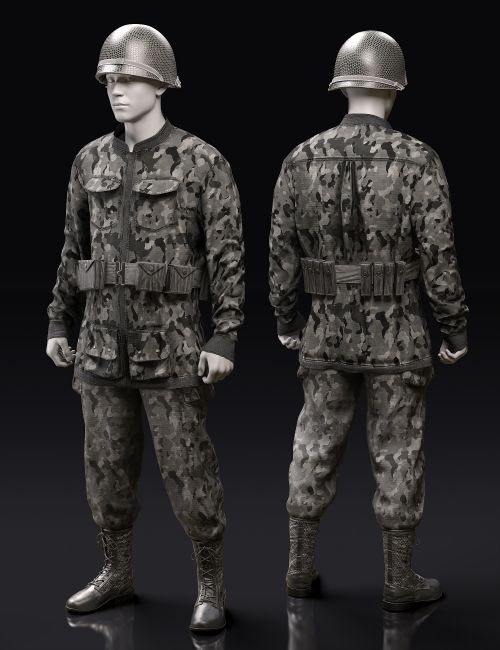 DForce Combat Ready Outfit Texture Add On 3d Models For Daz Studio