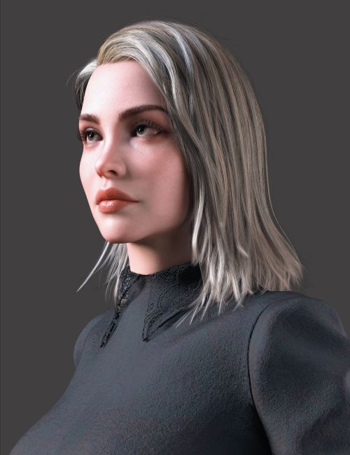 Dforce Ak Slick Hair For Genesis D Models For Daz Studio And Poser