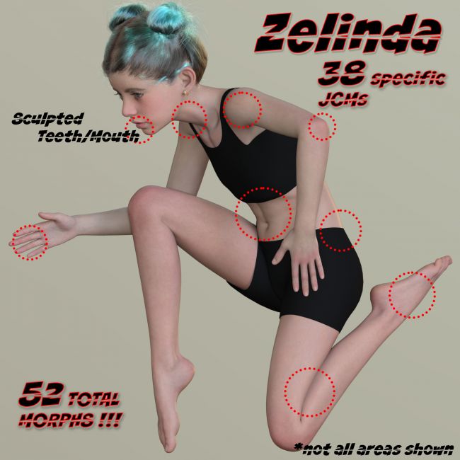 BG3D Zelinda For Genesis 9 3d Models For Daz Studio And Poser