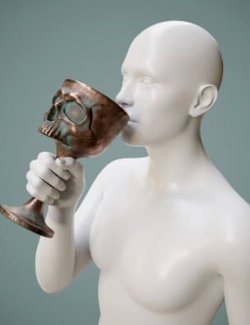 Sacrificial Ritual Chalice Prop with Pose G9