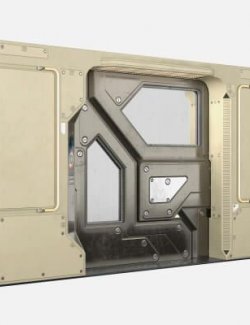 Sci-Fi Gate Door Props