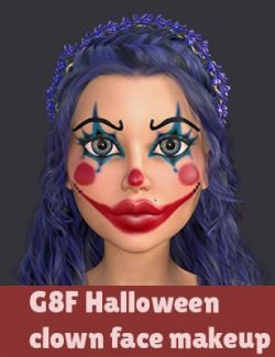 G8F Halloween Clown Face Makeup
