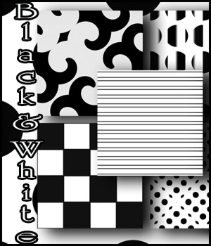 Black and White seamless Patterns