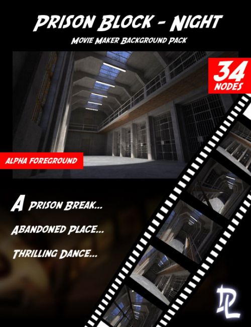 Click here to see preview images for "Movie Maker - Prison Block Night Background Pack" Movie Maker - Prison Block Night Background Pack