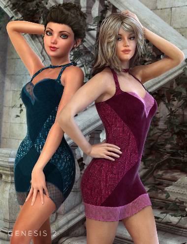 Teddy Dress for Genesis 2 Female(s) Textures