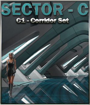 Ship Elements C1: Corridor Set