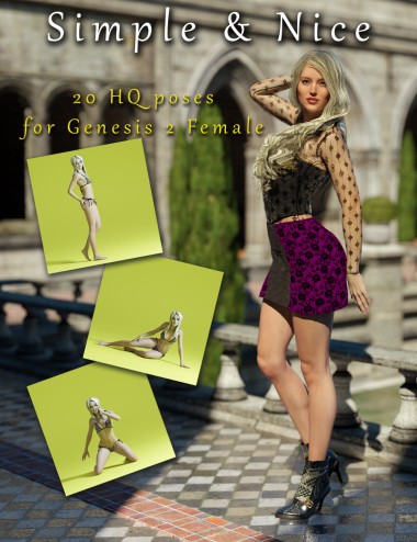 Simple & Nice Poses for Genesis 2 Female(s)