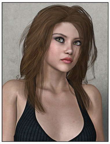 Jena Hair for Genesis 2 Female(s) and Victoria 4