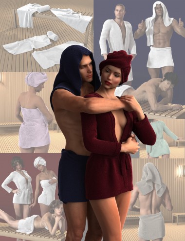 Bath Wear Bundle for Genesis 2 Male(s) and Female(s)