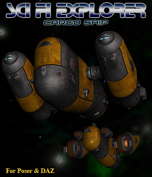 Sci Fi Explorer Cargo Ship