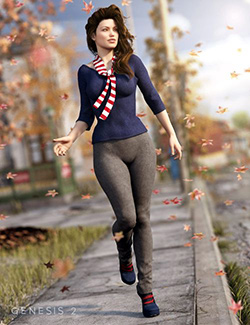 Autumn Afternoon Outfit for Genesis 2 Female(s)