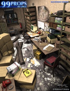 99 DAZ Studio Props- The Office