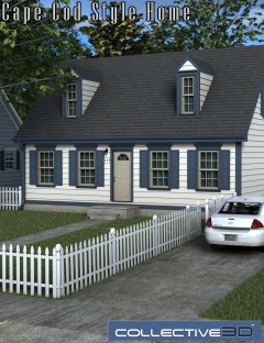 Collective3d Cape Cod Style Home