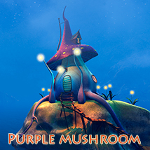 Purple mushroom