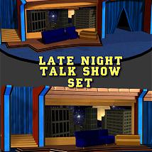 Lat Night Talk Show Set