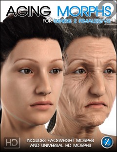 Aging Morphs 2 for Genesis 2 Female(s)/V6 HD