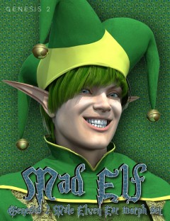 Mad Elf- Genesis 2 Male Elven Ears