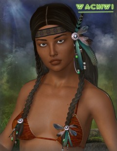 Wachiwi Hair for Genesis 2 Female(s)