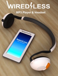 WiredLess- MP3 Player and Headset