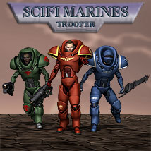 Scifi Marine Trooper M4