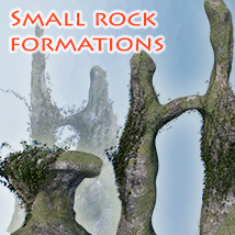 Small rock formations