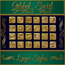 Gilded Swirls Layer Styles