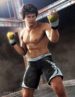 MMA Shorts and Gloves for Genesis 2 Male(s)