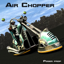 Air chopper poser prop